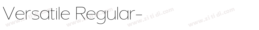 Versatile Regular字体转换